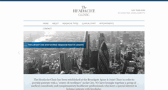 Desktop Screenshot of londonheadacheclinic.co.uk